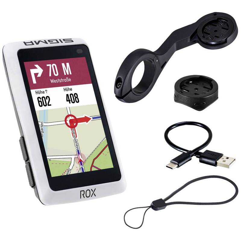 Sigma Fahrrad-Navi ROX 12.1 EVO Bluetooth GPS GLONASS Europa 14h Akku weiß - 4016224010417