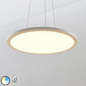 B-Ware Lampenwelt.com LED-Hängeleuchte Hängeleuchte Lampe Tess 2.700-6.200K 60cm weiß