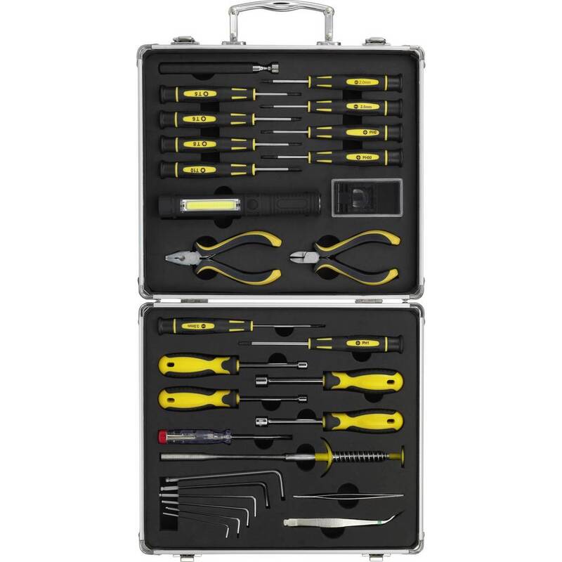 Basetech Heimwerker Techniker Elektriker Werkzeugset Koffer 30-tlg. Werkzeug Set - 4053199931675