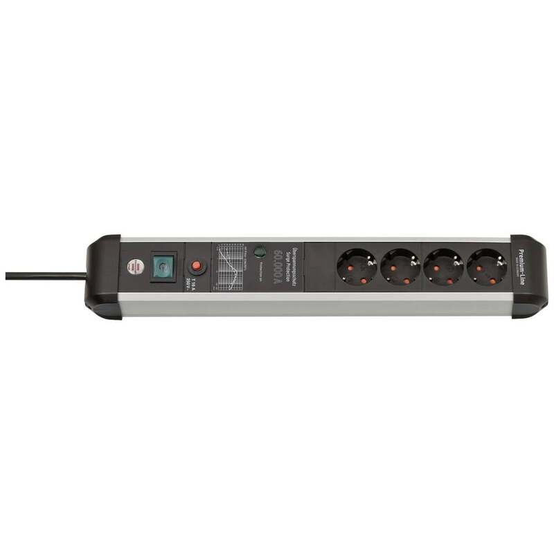 Brennenstuhl Premium-Protect-Line Überspannungsschutz-Steckdosenleiste 4-fach 3m - 4007123677085