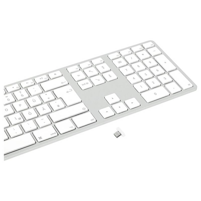 Matias FK416DCS-DE Kabellose QWERTZ Tastatur Schwarz für Windows - 0833742007972