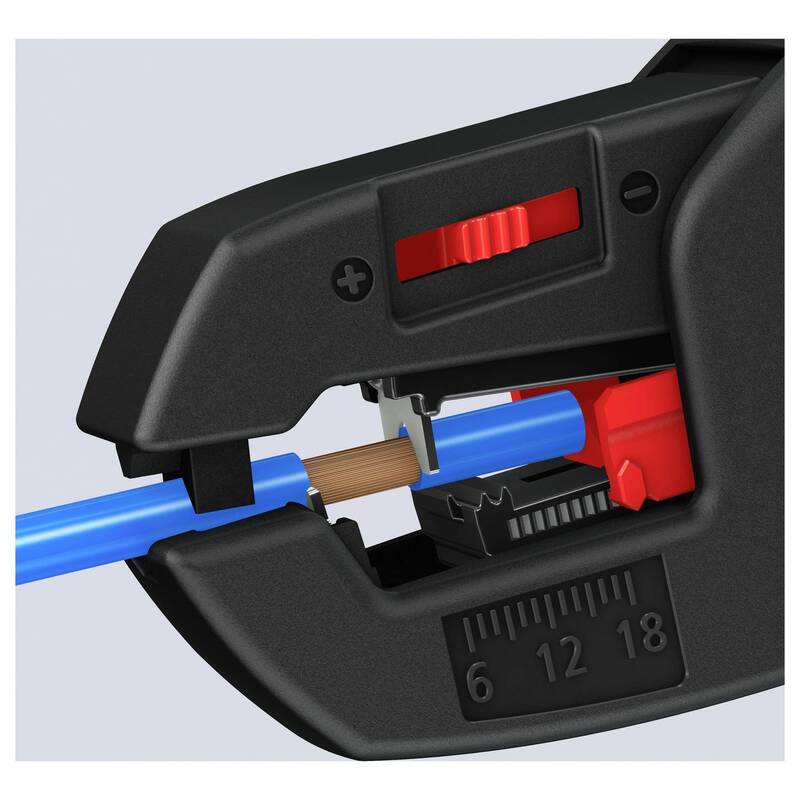 Knipex Abmantelungszange Kabelzange 0,2 bis 6 mm² 10 bis 24 AWG 180mm - 4003773054573