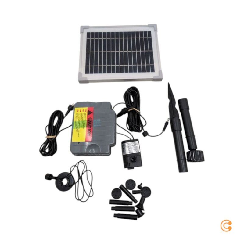 Esotec Solar Pumpenset Palermo Teichpumpe Wasserspiel 330L/H Gartenbewässerung - 4260057861801