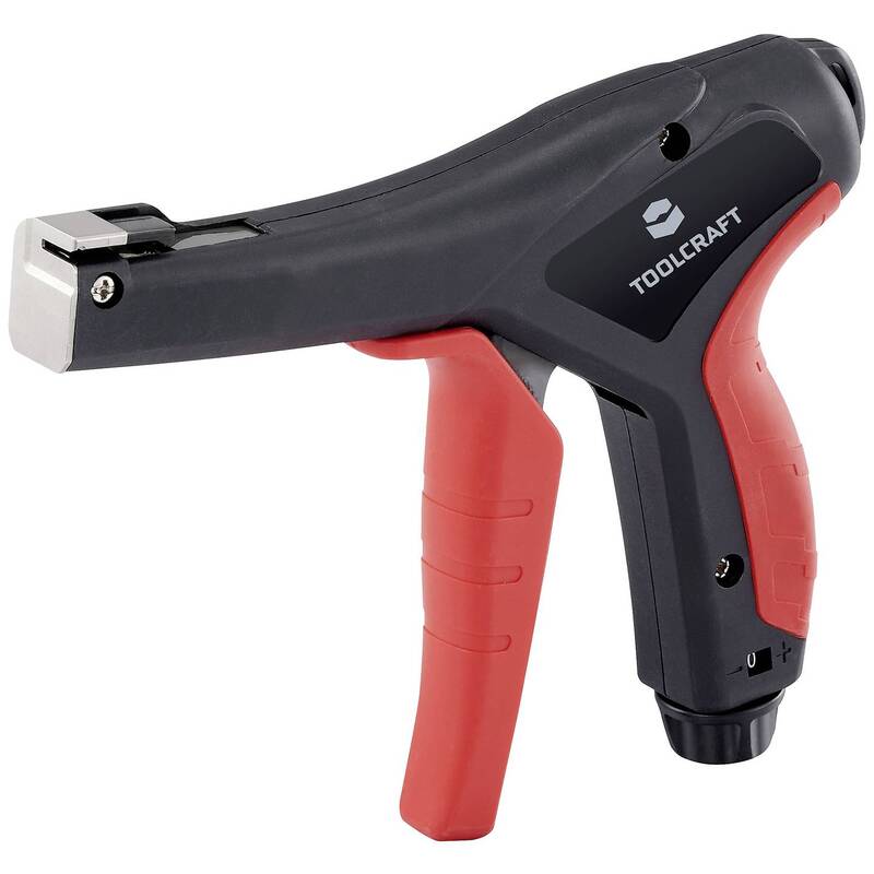 TOOLCRAFT Kabelbinderzange Werkzeug Kabelbinder HT04557 Kunststoffkabelbinder - 4064161325514