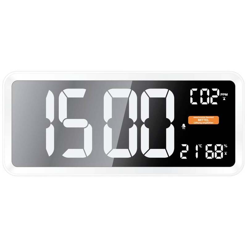 Techno Line CO2-Anzeige Messgerät Sensor CO2-Messgerät Weiß Innenraum USB 160 - 4029665110400