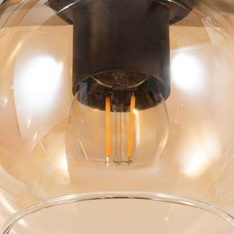 Lindby Hängelampe Hängeleuchte Enrique LED Pendelleuchte Leuchte dimmbar amber - 4251096570083