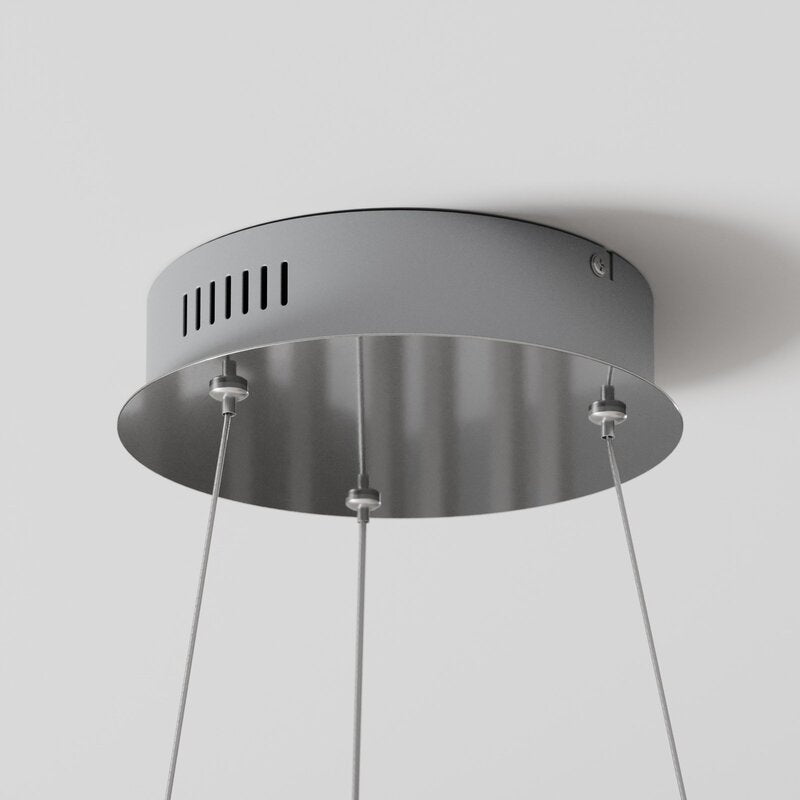 Lindby Davian LED-Hängeleuchte Hängeleuchte Deckenlampe Lampe 37W dimmbar nickel - 4251096563726