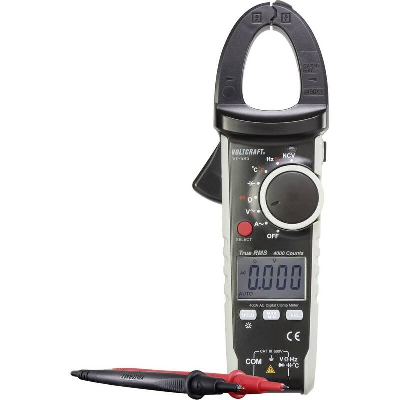 Voltcraft Stromzange VC585 digital CAT III 600V True RMS 4000 Counts kalibriert - 4016139317007