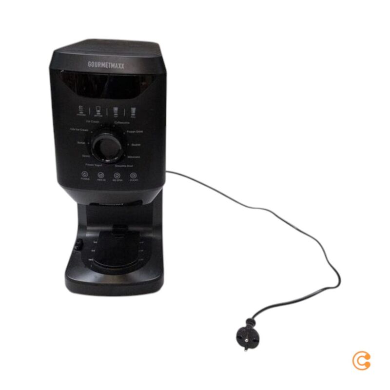 GourmetMaxx Eismaschine 800W schwarz Eismaschine für cremiges Eis 2x500ml 500ml - 4067522093077