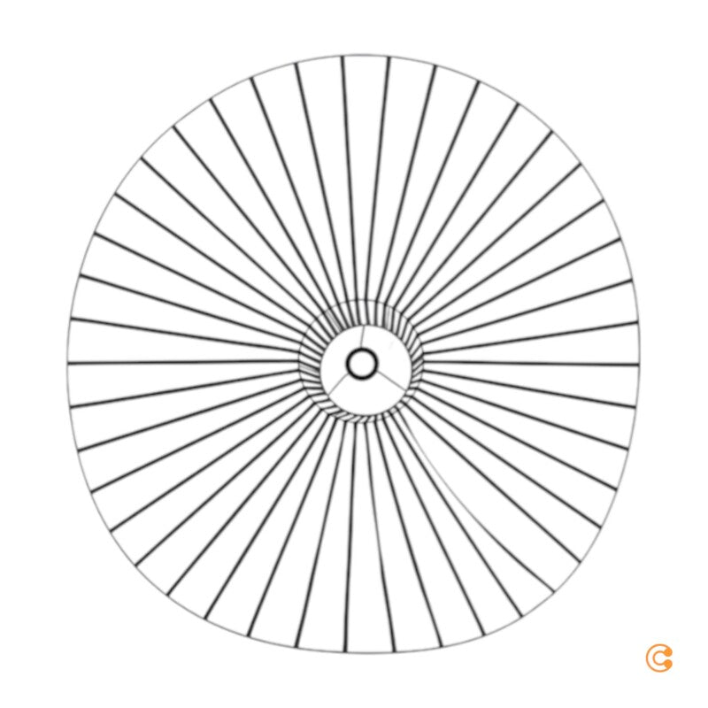 Petite Friture Vertigo Pendelleuchte Hängeleuchte Deckenlampe Ø 110 cm schwarz - 3701128118062