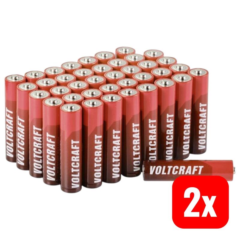 VOLTCRAFT Micro AAA-Batterie Alkali-Mangan 1300 mAh 1.5 V 40 Stück zuverlässig - 4064161183541