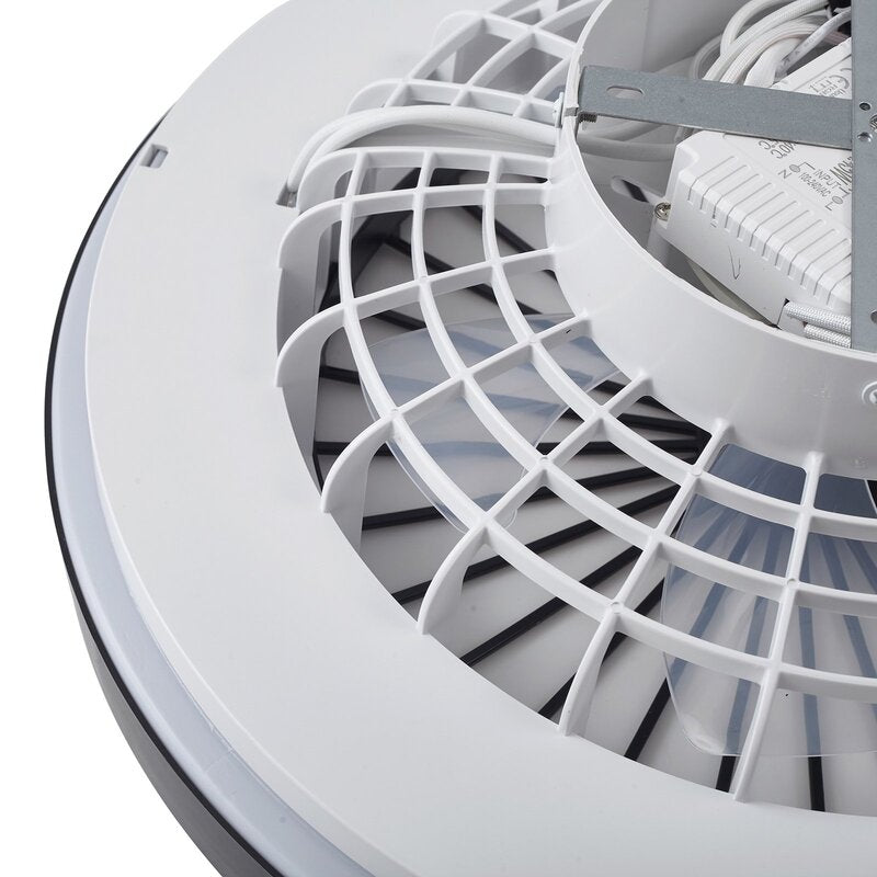 Lindby LED-Deckenventilator Teleo schwarz DC leise Tuya Ventilator Deckenla19 - 4251911780215
