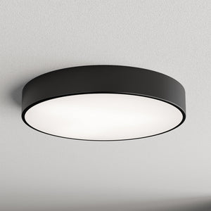 B-Ware Deckenleuchte Cleo Ø 50 cm IP54 schwarz Metall E27 dimmbar 4x24W LED