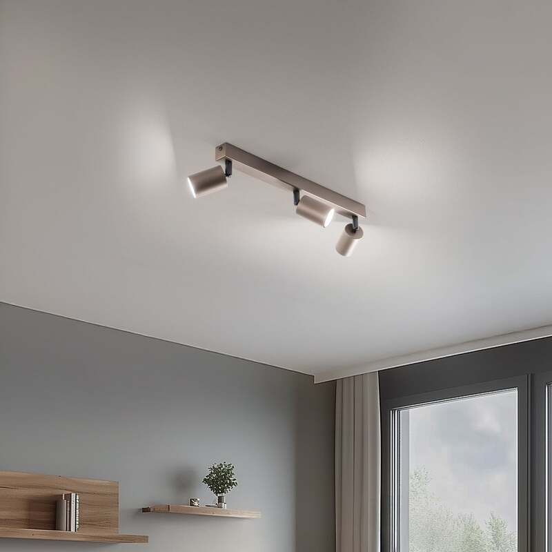TK Lighting Deckenstrahler Top dimmbar 3-flammig GU10 Stahl dunkelbraun 60cm - 5901780561819