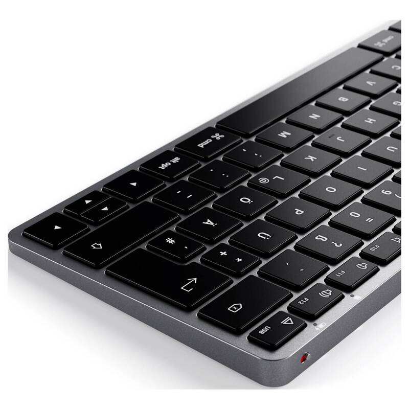 Satechi Slim X1 Mini Bluetooth Tastatur Keyboard Multimediatasten Anthrazit Akku - 0879961009694