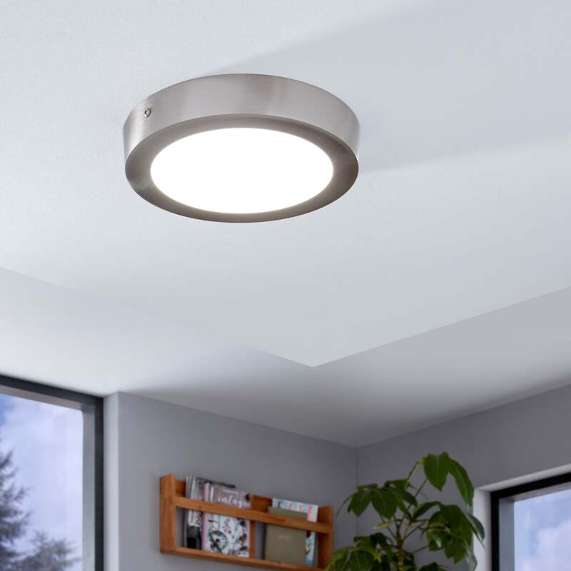 EGLO Connect Deckenlampe Fueva-C Lampe LED Rund Nickel Smart Fernbedienung RGB - 9002759966775