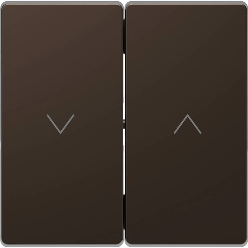 Merten Wechselschalter Abdeckung System Design Mocca MEG3855-6052 1 Stück Metall - 4042811195670