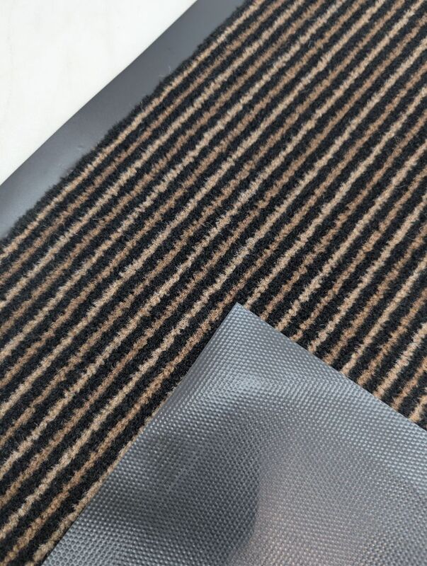 LUX Türmatte rutschfest gestreift 60x40cm Innenbereich praktische Fußmatte - 4007873940095