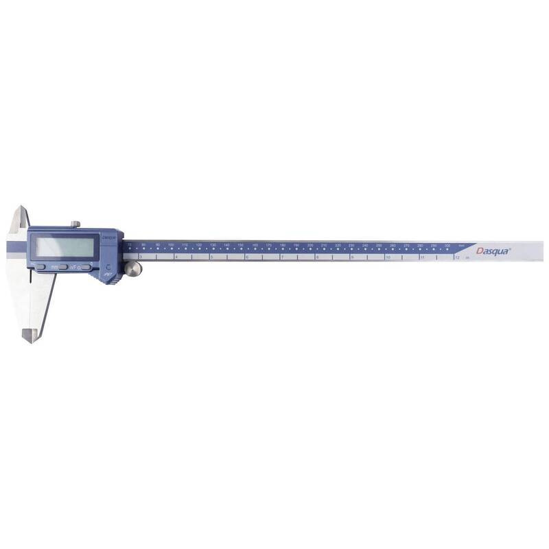Dasqua Digitalmessschieber Edelstahl IP67 300mm DIN EN 862 präzise Messung - 4064161307138