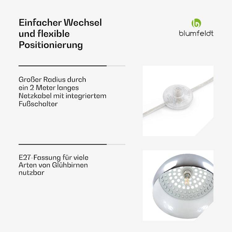 Besoa Nael Bogenlampe Stehleuchte Leuchte Led Lampe E27 SIEHE TEXT/FOTOS - 4060656223150