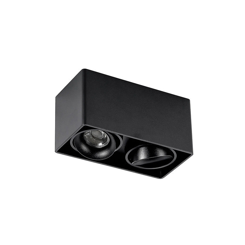 Arcchio Downlight Kubika 19cm LED dimmbar schwarz 2-flg Aluminium Deckenlampe - 4251096579321