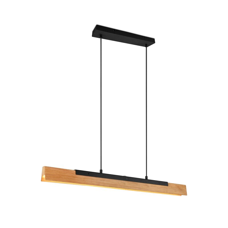 Kerala Hängeleuchte Pendelleuchte LED Touchdimmer Sensordimmer Holzschirm war790 - 4017807542455