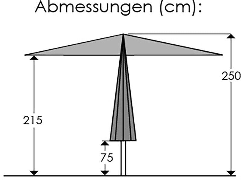 Sonnenschirm Korsika Ø320/8cm - 4000570711838