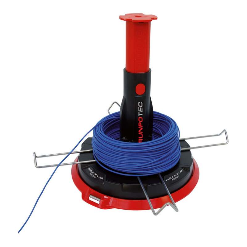Runpotec Kabelabroller XB D.300mm Kabeltrommel Aufroller 300kg stabil sicher - 9120045475623