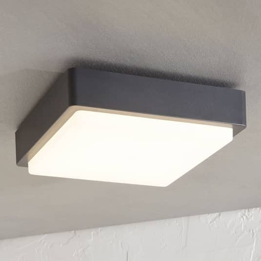 Lindby Deckenleuchte Außenlampe LED Lampe warmweiß dunkelgrau weiß IP65323 - 4251096561159