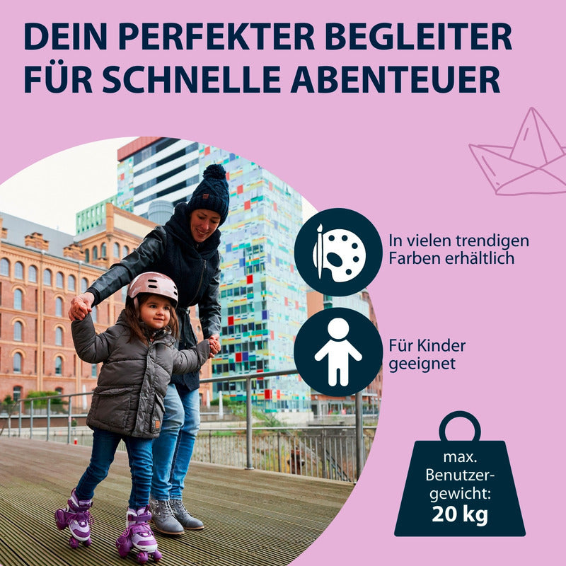 HUDORA Rollschuh My First Quad lila Gr. 26-29 für Kinder ab 3 Jahren - 4005998220627