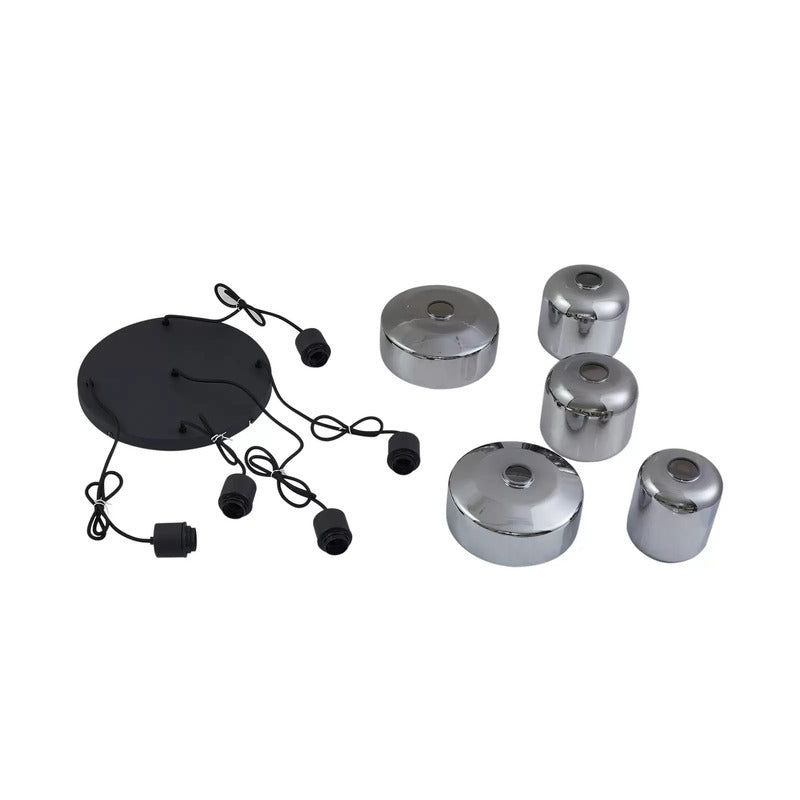 Lindby Hängeleuchte Hildur Hängelampe Deckenlampe Ø 22/16/13,5 cm rauchgrau Glas - 4251911793512