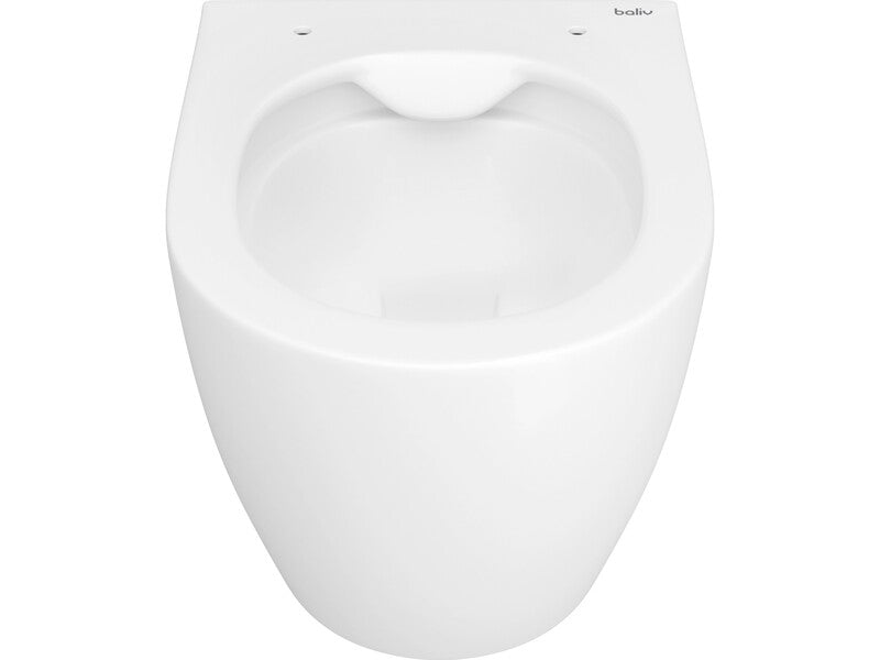 baliv Wand WC Kingston spülrandlos Keramik Toilette mit Absenkautomatik weiß - 4007874013392