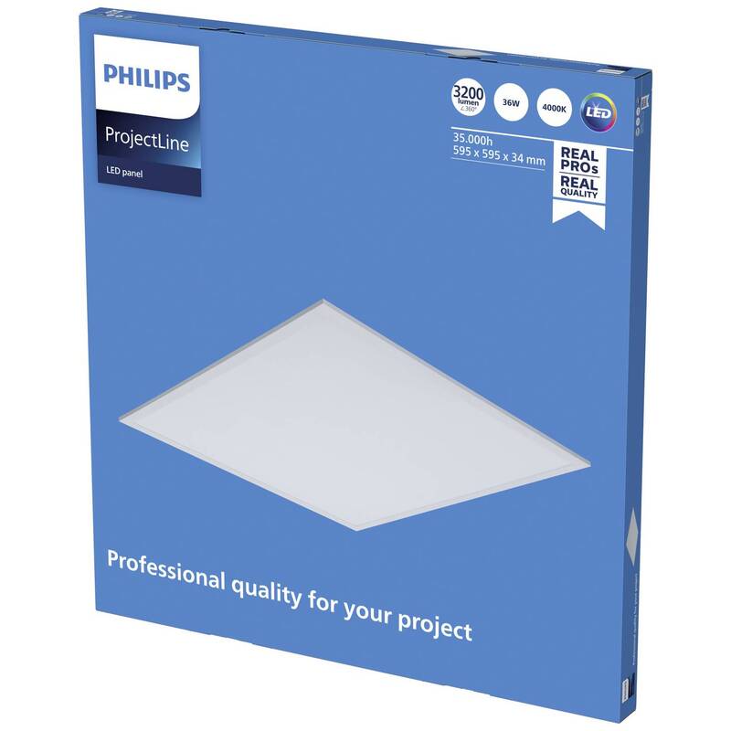 Philips ProjectLine LED-Panel 36 W Deckenlampe Deckenleuchte LED Naturweiß Weiß - 8719514955271