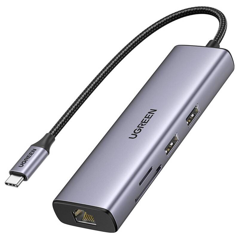 UGREEN USB-C Dockingstation 7-in-1 Hub HDMI 4K Ladefunktion grau Universal - 6957303895687