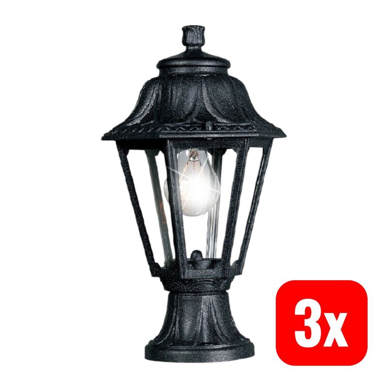 Fumagalli Gartenleuchte Mikrolot/Anna E22.110.000.AXE27 LED Außenlampe schwarz - 8031874073052