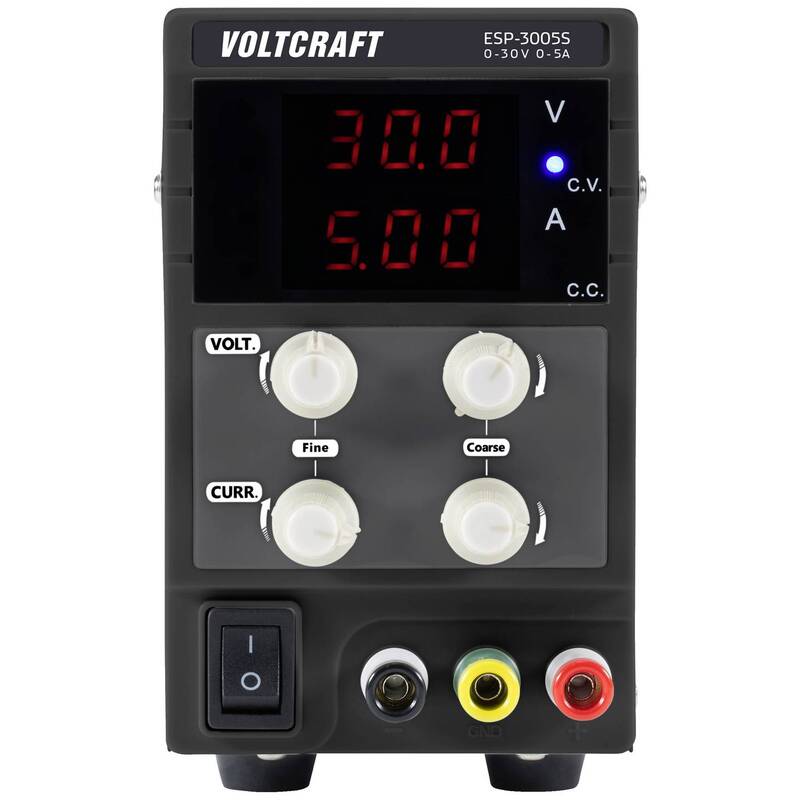 Voltcraft Labornetzgerät ESP-3005S Schaltnetzteil 150W 30V 5A schmale Bauform - 4064161213675