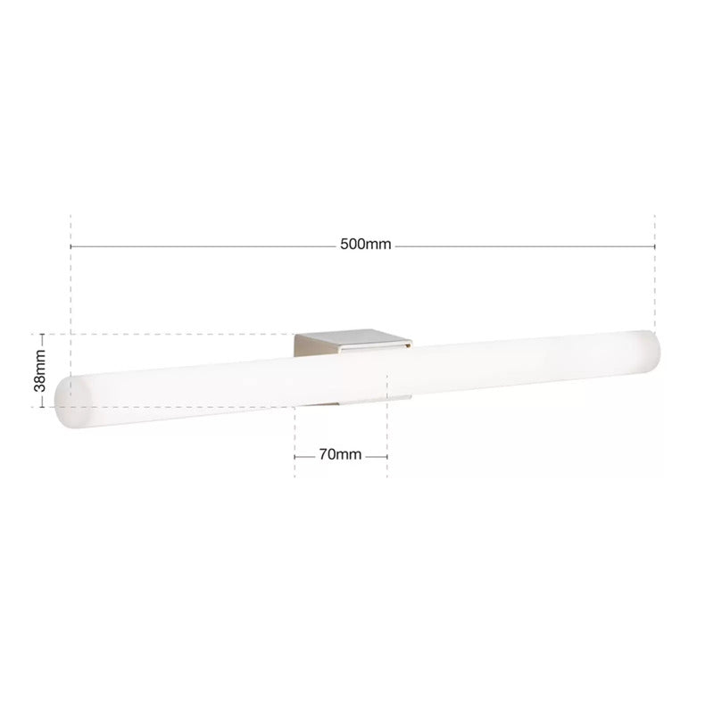 Visagist LED-Spiegelleuchte Wandleuchte nickel matt 50cm warmweiß 680Lumen - 9003090269747