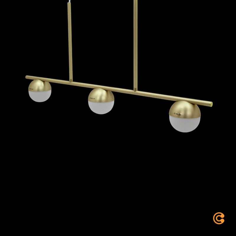Nordlux Pendelleuchte Hängelampe Contina G9 LED Messing Glas matt 3-flammig - 5704924001710