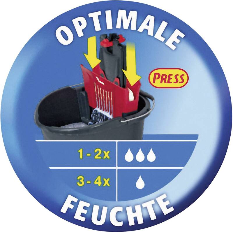 Vileda UltraMat Komplett Bodenwischerset Haushaltsreinigung Eimer Wischer Mop - 4023103143876