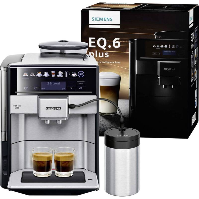 Siemens Hausgeräte Kaffeevollautomat EQ 6 plus S700 Edelstahl 300g 1,7l 1500W - 4242003858851