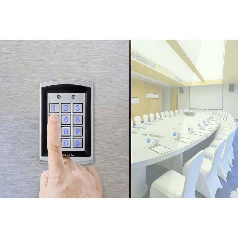 Sygonix Code-Tastatur RFID Oberflächenmontage IP66 beleuchtet 12V 24V silber - 4064161333632