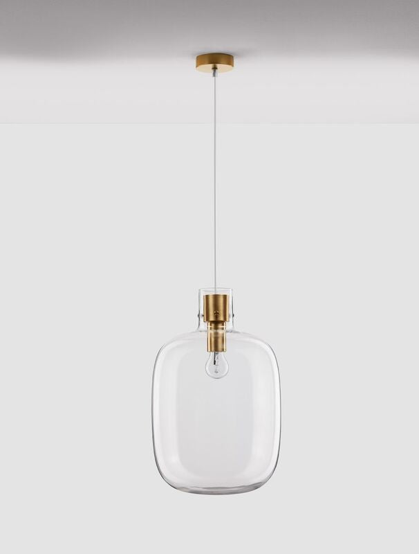 Nova Luce Pendelleuchte Hängeleuchte CINZIA E27 LED Gold dimmbar Lampe Ø 30 cm - 5212017431141