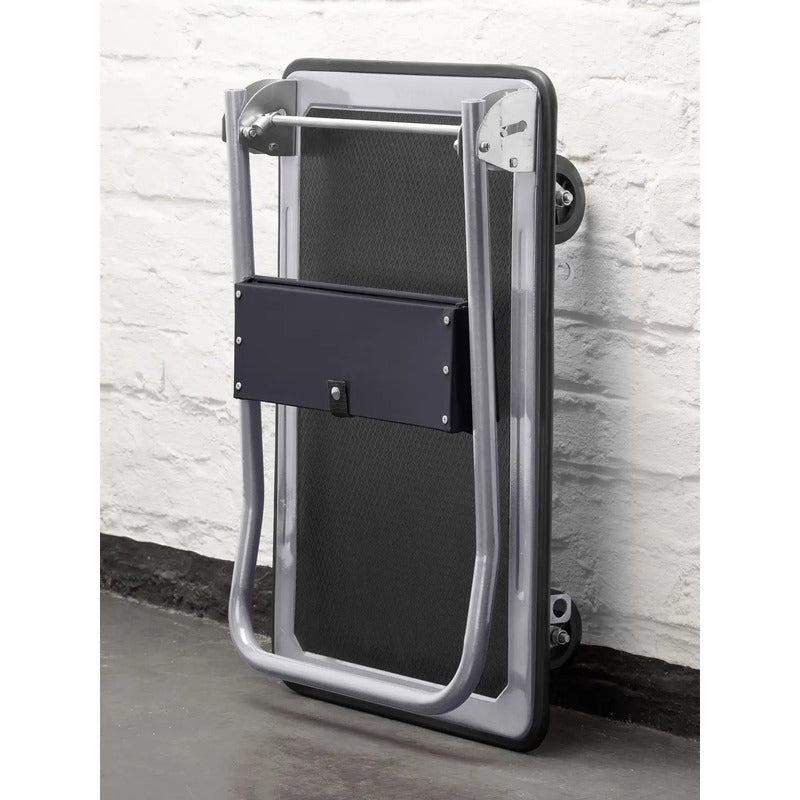 PLATTFORMWAGEN 150KG Meister klappbar mit Ablagefach grau schwarz Stahl - 4004848985532