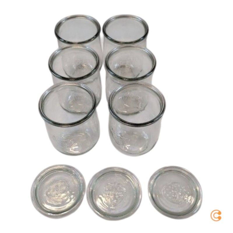 WECK Tulpenform-Glas 1l 6er-Karton ohne Ringe Klammern Glasdeckel Aufbewahrung - 4011162745933