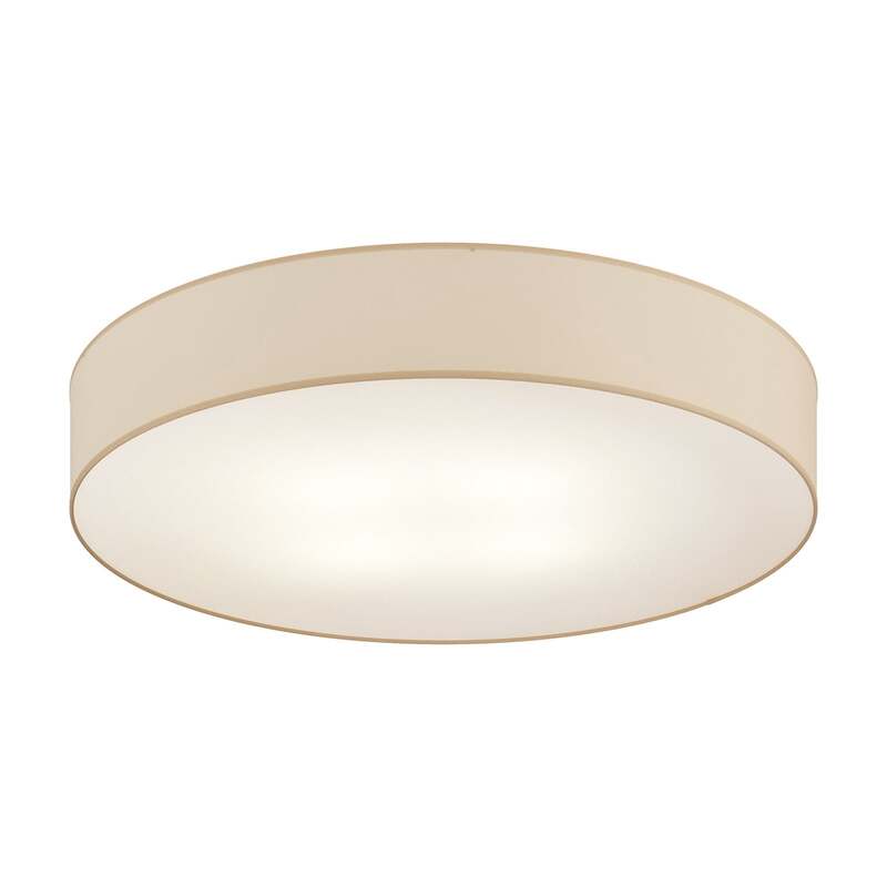 TK-Lighting Deckenleuchte Rondo LED Lampe dimmbar beige Ø80cm 6-flammig - 5901780544362