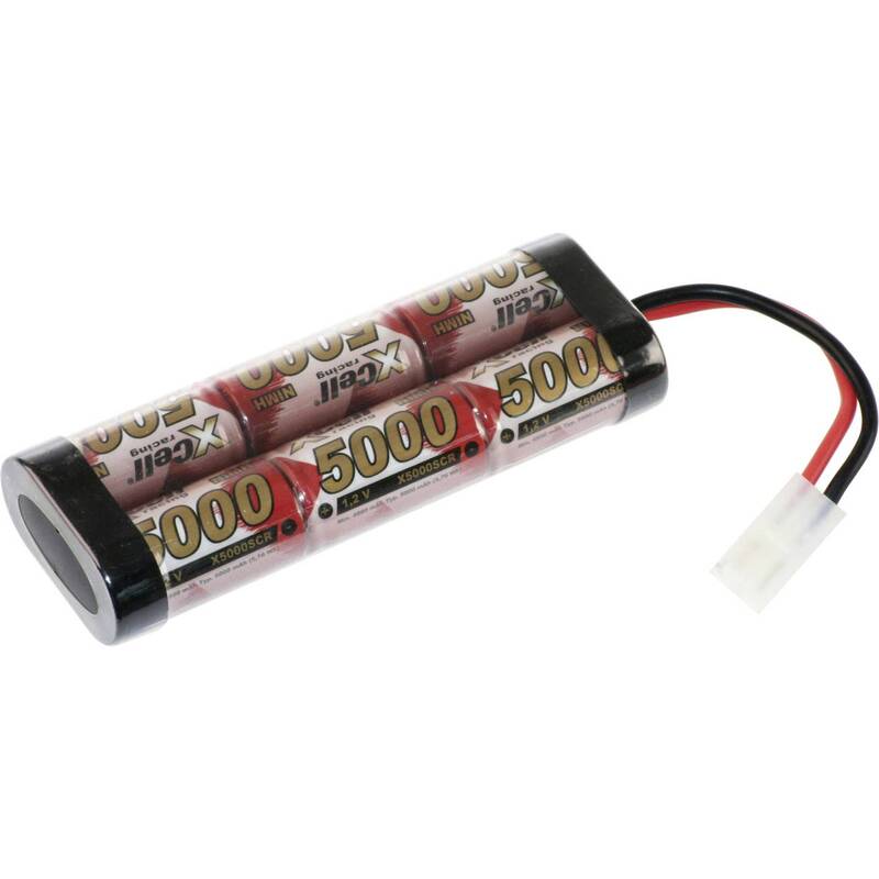 XCell Akkupack Batterie Akku Modellbau NiMH 7,2V 5000mAh 6 Zellen Tamiya Stecker - 4042883376922