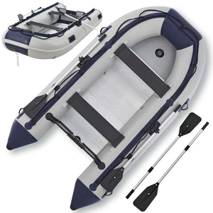 B-Ware Schlauchboot 3,20 m Paddelboot für 4 Personen PVC Boot mit Paddeln und Luftpumpe