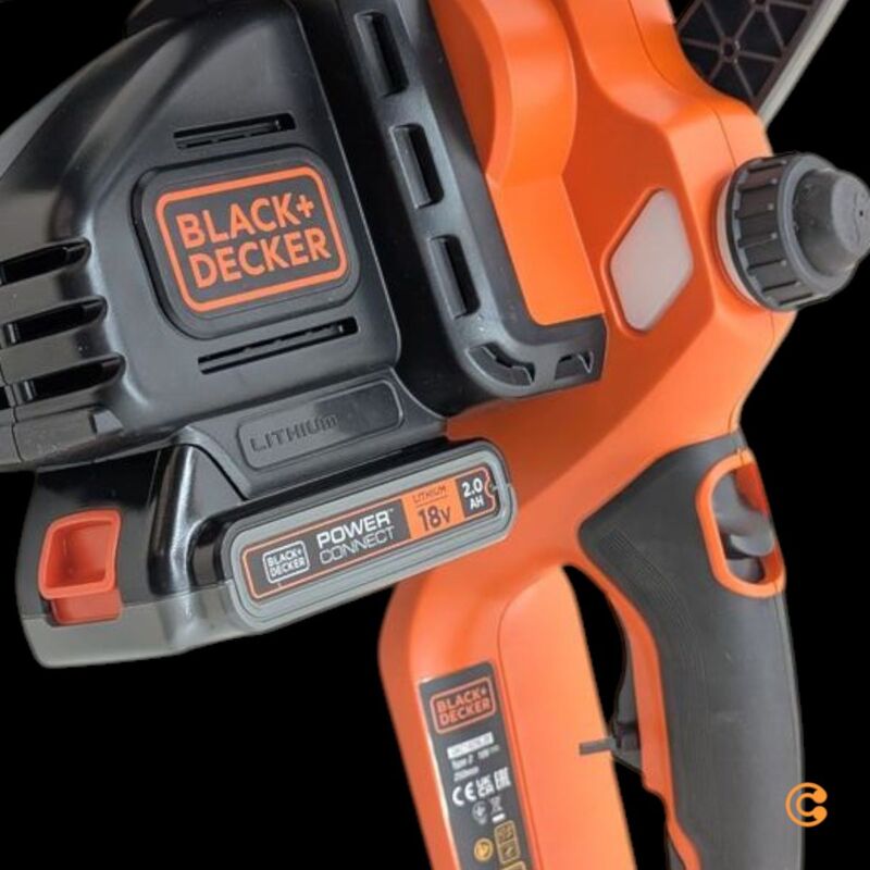 Black & Decker Akku-Kettensäge 250mm Akku-Kettensäge 18V Li-Ion schwarz 2.0Ah - 5035048465936