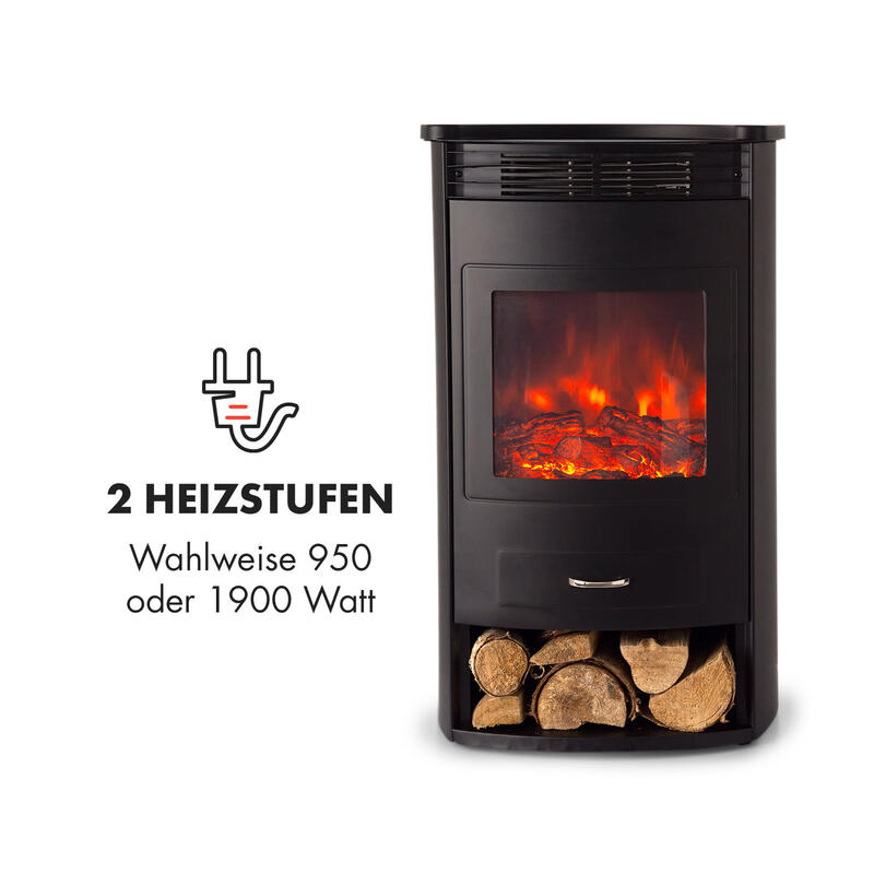 Klarstein Elektrokamin Bormio Smart 950/1900W mit App-Steuerung und Thermostat - 4060656231261