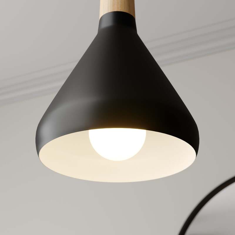 Lindby LED-Pendelleuchte Arina Hängeleuchte Deckenlampe Lampe Schwarz 5-flammig - 4251096547030